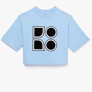KATE SPADE Noel Tee - Cropped Boxy Oversized - Size: XS